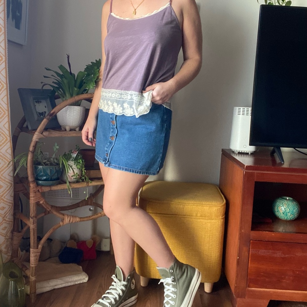 American Eagle purple tank